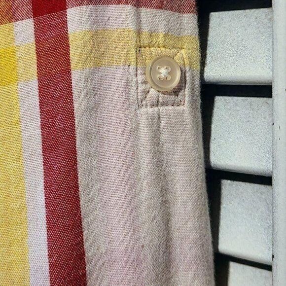 Anthro Jach’s Girlfriend Lg Double Layer Button Up - Picture 4 of 10